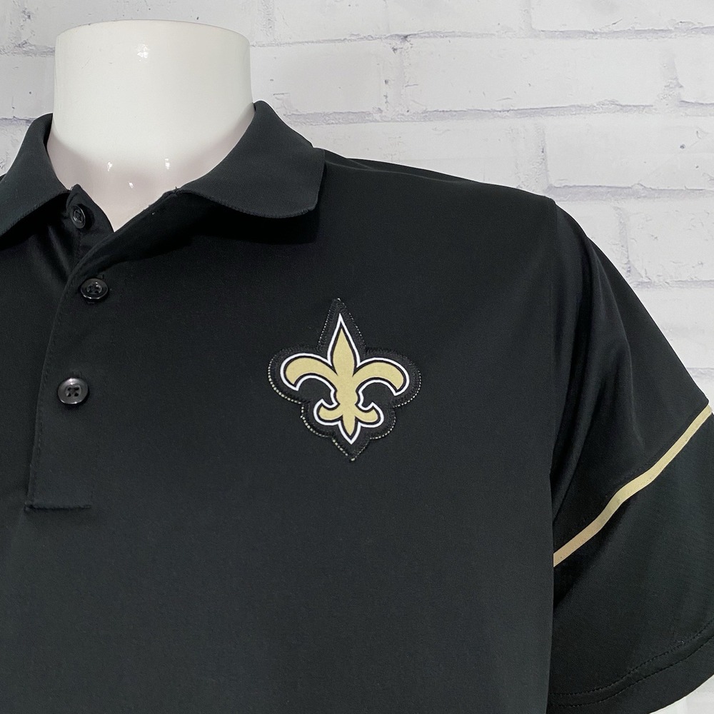 Nike Shirt Men's Extra Large Polo New Orleans Saints NFL Dri-Fit Training Polo - Picture 3 of 15